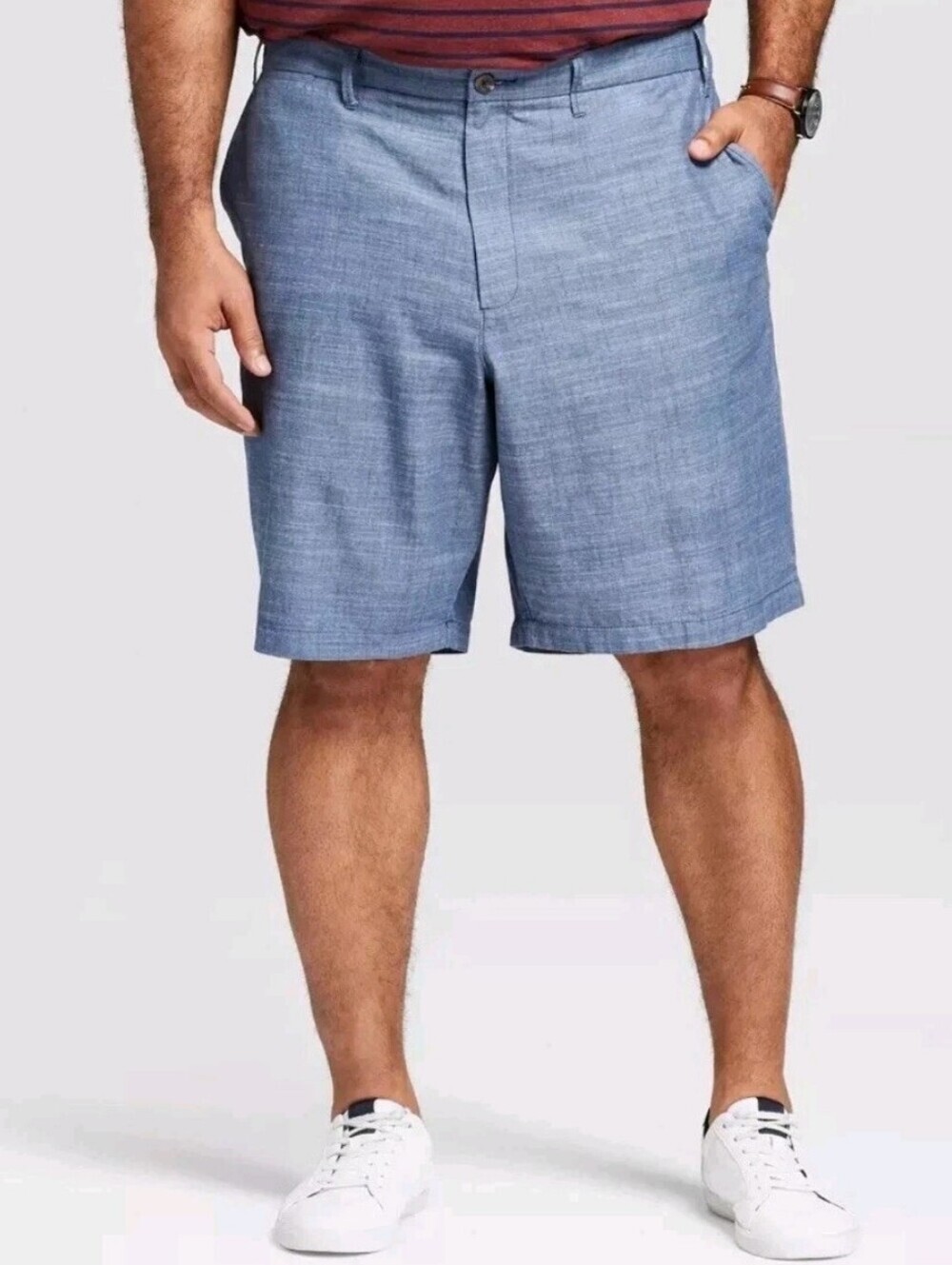 Goodfellow & Co. Men's Flat Front Linden Cotton Shorts 50 Big & Tall